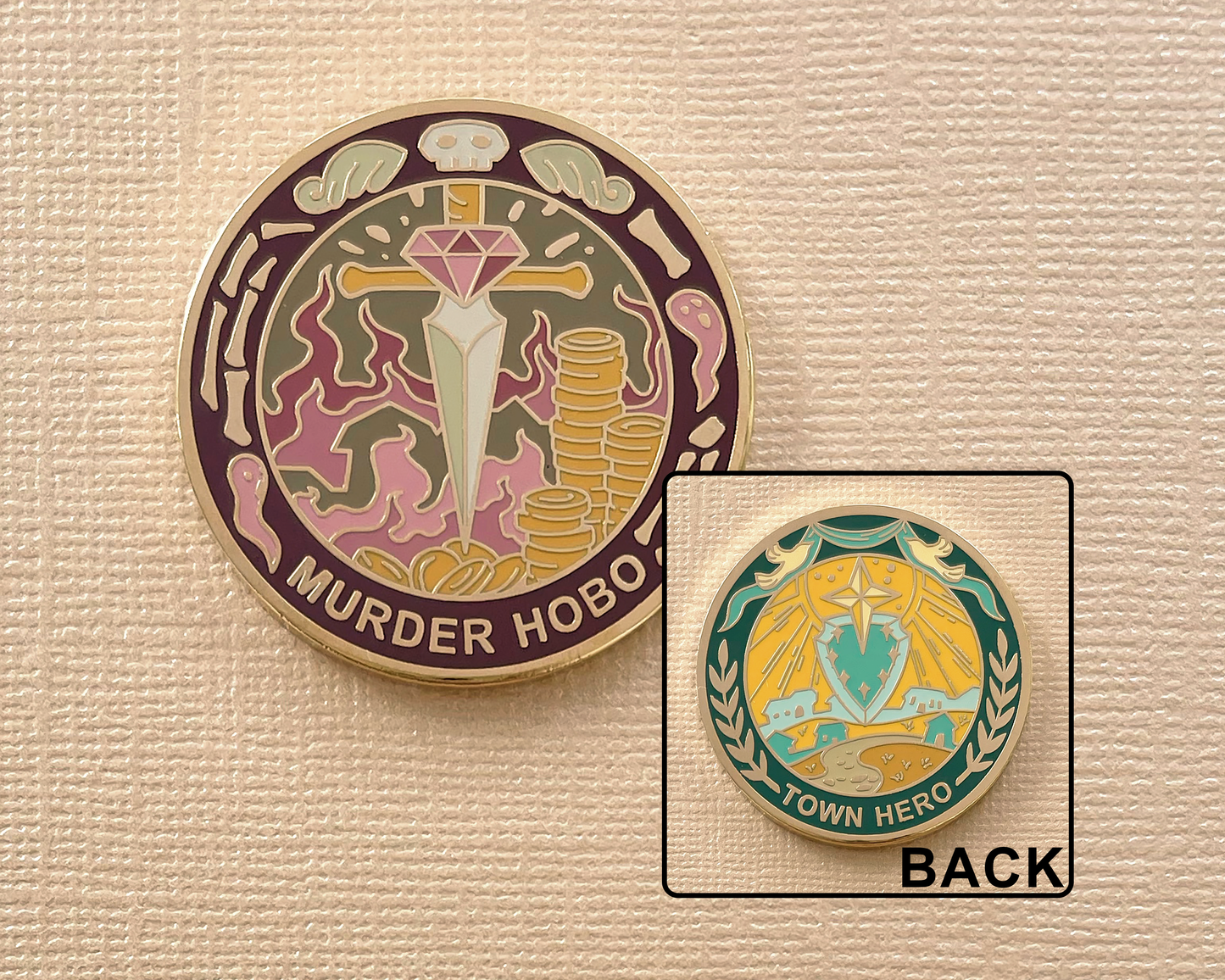 Murder Hobo/Town Hero Challenge coin D2