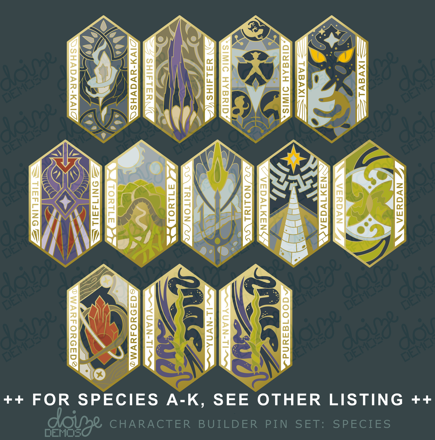 +SECONDS+ Character Builder Series: Species L-Z