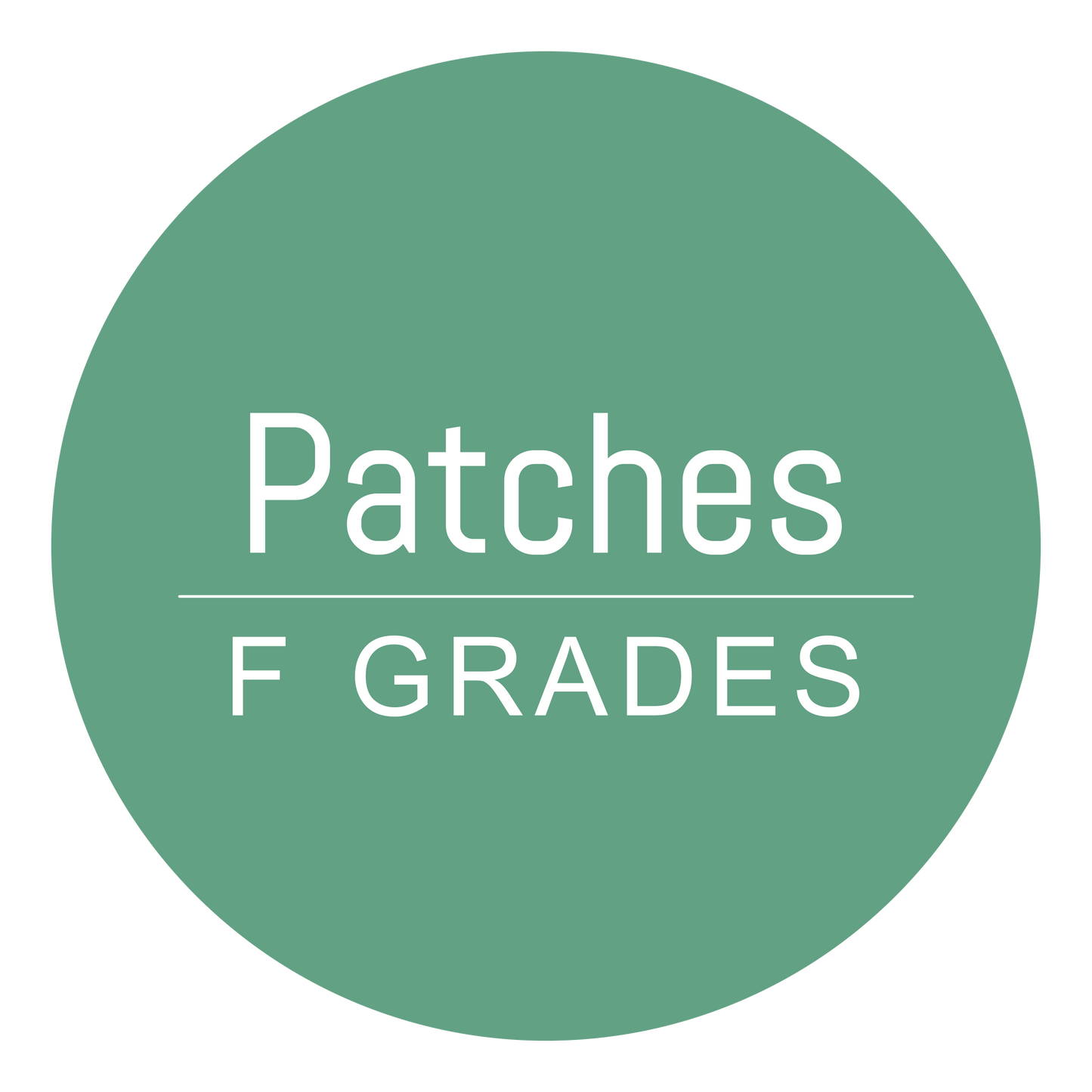 F grades - Embroidered patches